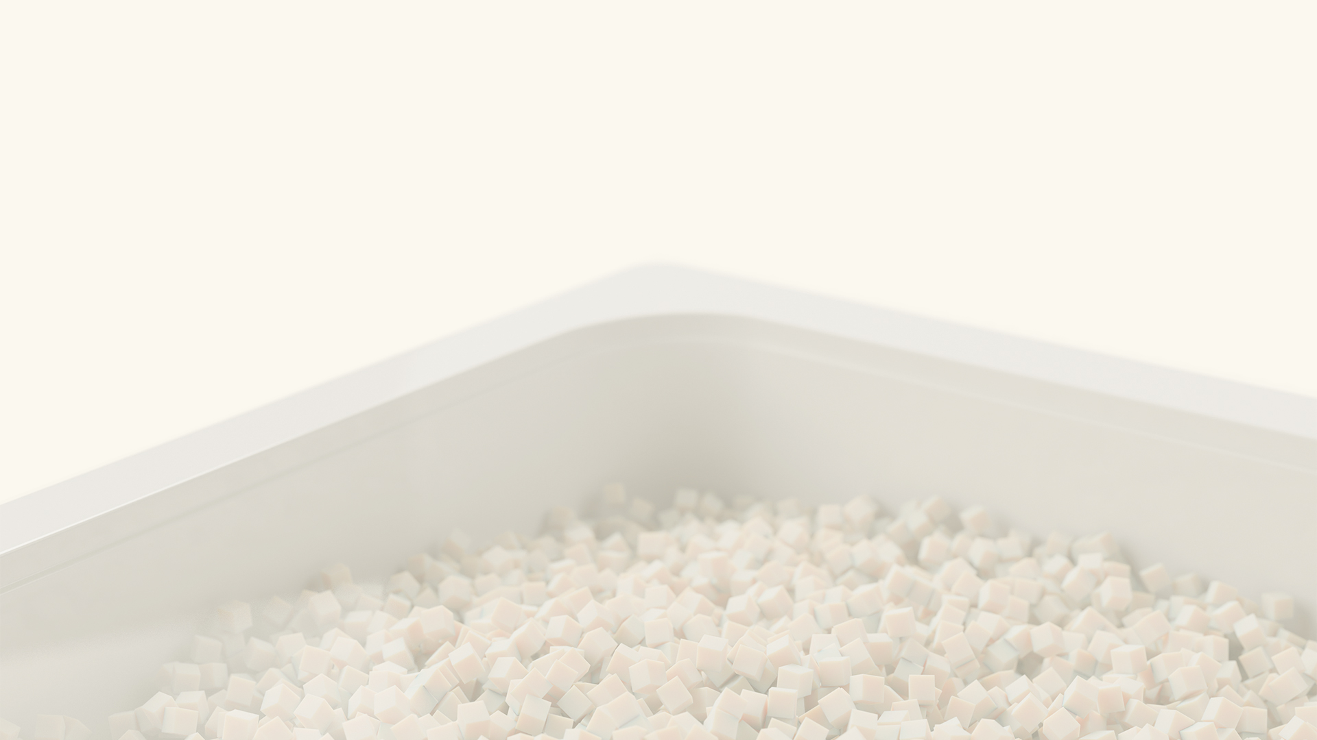 vaschetta con taglio micro cubetto mozzarella